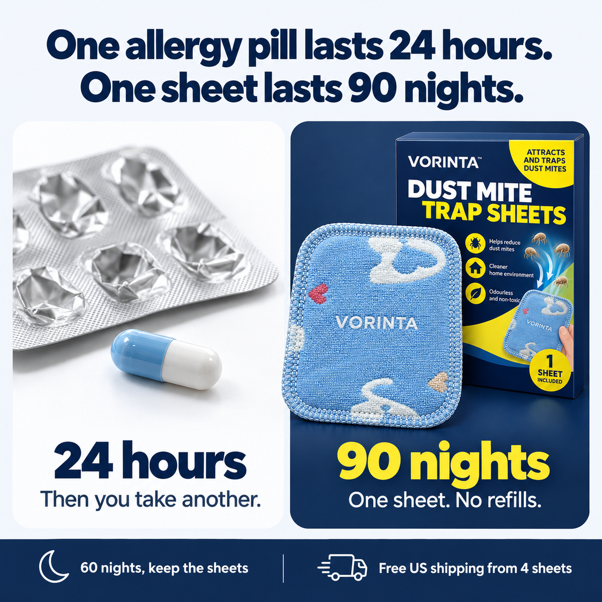 Vorinta Dust Mite Trap Sheets