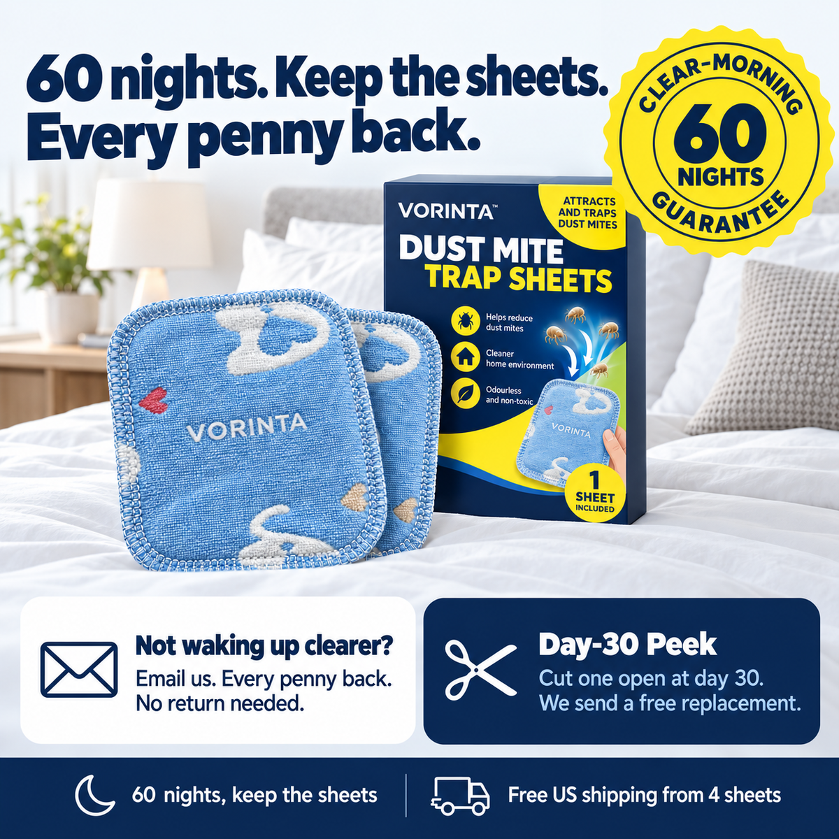 Vorinta Dust Mite Trap Sheets
